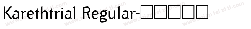 Karethtrial Regular字体转换